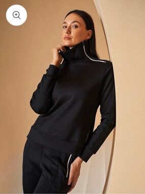 ACEGOLFS More Than Basic Irregular High Collar Golf Sweatshirt Golf Ultra Soft